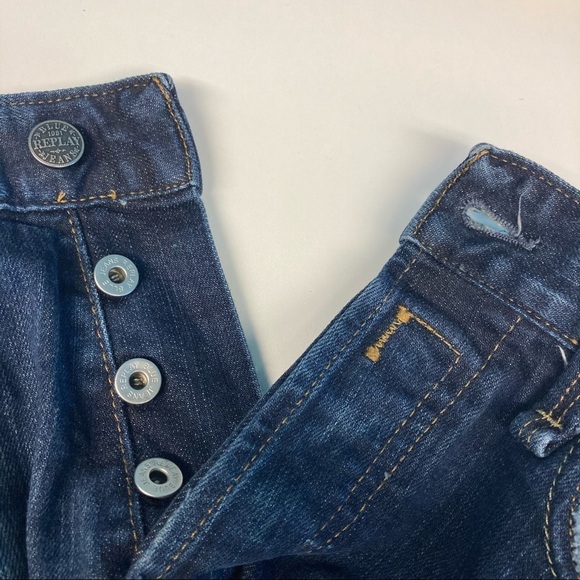 REPLAY Sz 30 Jennon Design Asolo Italy Dark Wash Jeans - Picture 7 of 12